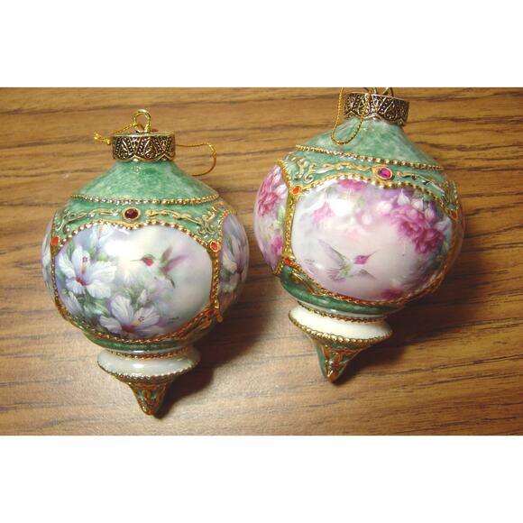2 LENA LIU TREASURY OF JEWELED HUMMINGBIRDS-BRADFORD EDITIONS - Picture 1 of 5